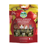Oxbow Simple Rewards Baked Treats with Apple & Banana for Small Animals 85g image