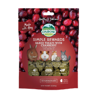 Oxbow Simple Rewards Baked Treats with Cranberry for Small Animals 85g image