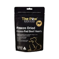 The Paw Grocer Black Label Freeze-Dried Beef Hearts Dogs & Cats Treats 72g image