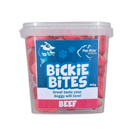 Pet-Rite Bickie Bites Beef Pet Dogs Tasty Treats in Tub 450g image
