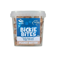 Pet-Rite Bickie Bites Peanut Butter Pet Dog Tasty Treats in Tub 450g image