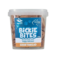 Pet-Rite Bickie Bites Shortbread Pet Dog Tasty Treats in Tub 450g image