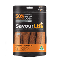 Savour Life Premium Dog Treat Strips Duck 150g image
