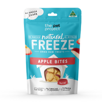 The Pet Project Apple Bites Natural Freeze-Dried Raw Dog Treats 50g image