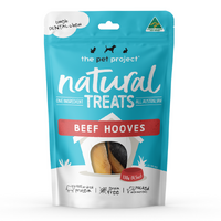 The Pet Project Natural Treats Pet Dog Dental Treats Beef Hooves 130g image