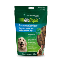 Vitarapid Skin & Coat Daily Dog Tasty Treats Chicken & Duck Meat 210g image