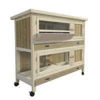 iPetz Double-Storey Hutch for Guinea Pigs & Rabbits 117 x 50 x 101cm image