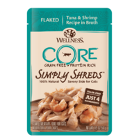 Wellness Core Simply Shreds Cat Food Topper Tuna & Shrimp 12 x 50g image