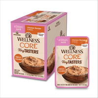 Wellness Core Tiny Tasters Wet Cat Food Kitten Pate Chicken in Sauce 12 x 50g image