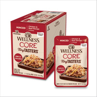Wellness Core Tiny Tasters Wet Cat Food Minced Chicken & Beef in Gravy 12 x 50g image