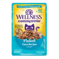 Wellness Core Appetizing Entrees Wet Cat Food Flaked Tuna 8 x 40g image