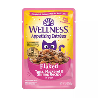 Wellness Core Appetizing Entrees Cat Food Flaked Tuna Makerel  & Shrimp 8 x 40g image