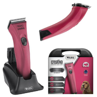 Wahl Creativa Cordless Pet Grooming Clipper w/ Adjustable 5-in1 Blade Pink image