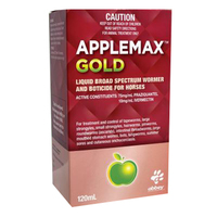 Abbey Applemax Gold Liquid Wormer for Horses 120ml image