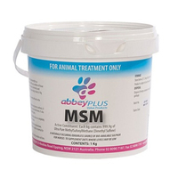 Abbey Plus MSM Powder Horse Supplement 1kg image