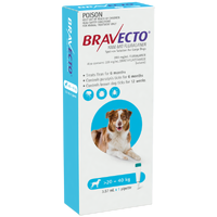 Bravecto Spot-On Flea & Tick Protection for Large Dogs 20-40kg Blue image