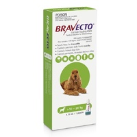 Bravecto Spot-On Flea & Tick Protection for Medium Dogs 10-20kg Green image