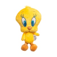 Loony Tunes Tweety Interactive Plush Dog Squeaker Toy Yellow 20cm image