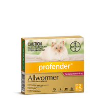 Profender Broadspectrum Spot-On Allwormer for Cats 5-8kg Red 2 Pack image