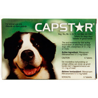 Novartis Capstar Oral Antiparasitic Large Pet Dogs Flea 6 x 57mg  image