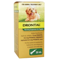 Drontal Puppy Small Dog Worming Suspension 30ml  image