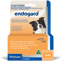Endogard Broadspectrum All-Wormer Tablets for Large Dogs 10-20kg 3 Pack image