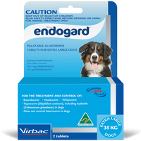 Endogard Broadspectrum All-Wormer Tablets for Extra Large Dogs 35kg+ 2 Pack image