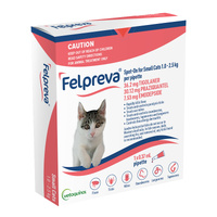 Felpreva Spot On Flea & Ticks Treatment for Small Cats 1-2.5kg 1 Pack image