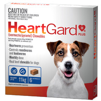 Heartgard Plus 0-11kg Dogs Wormer Treatment & Control Blue 6 Chews  image