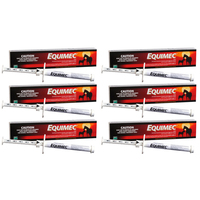 6 x Equimec Broadspectrum Wormer Parasite Control Horse Summer Sore 6.42g image