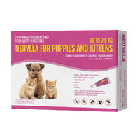 Neovela Spot-on Flea & Worm Treatment for Puppies & Kittens Up to 2.5kg 4 Pack image