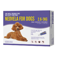 Neovela Spot-on Flea & Worm Treatment for Dogs 2.6-5kg Purple 4 Pack image