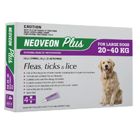 Neoveon Plus Spot-on Flea & Tick Treatment for Large Dogs 20-40kg 4 Pack image
