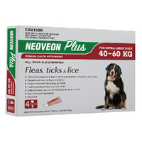 Neoveon Plus Spot-on Flea & Tick Treatment for Extra Large Dogs 40-60kg 4 Pack image