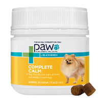 PAW Complete Calm Nervous System Support for Small Dogs 30 Chews image