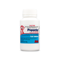 Popantel Dog All Wormer Tablets Oral Treatment for Dogs 10kg 100 Pack image