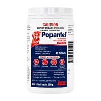 Popantel Broadspectrum All Wormer for Dogs Up to 25kg 42 Tabs image