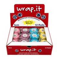 Wrap It Cohesive Non-Woven Bandage for Veterinary Use 5cm 12 Pack image