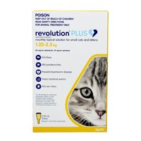 Revolution Plus Spot On Treatment for Kitten 1.25-2.5kg Yellow 3 Pack image