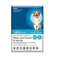 TalentCare Flea Heartworm & Worm Spot-on for Dogs Over 25kg 6 Pack image