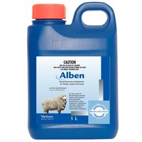 Virbac Alben Broad Spectrum Anthelmintic for Sheep Lambs & Goats 1L image