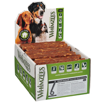 Whimzees Veggie Sausage Dental Care Dog Treat Display Box Large 50 Pack image