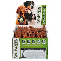 Whimzees Veggie Sausage Dental Care Dog Treat Display Box Small 150 Pack image
