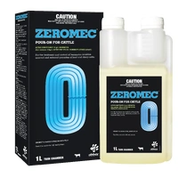 Abbey Labs Zeromec Pour-On for Cattle Twin Livestock Care Chamber Bottle 1L image