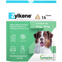 Zylkene Relax & Calm Supplement for Dogs 225mg Up to 30kg 14 Chews  image