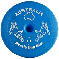 Aussie Dog Safe Flying Toy Disc Blue Floppy  image