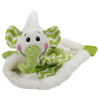 All for Paws Little Buddy Blanky Elephant Cuddly Fabric Pet Dog Toy image