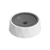 All Fur You Anti-Splash Durable ABS Plastic Dog Water Bowl Round 1L image
