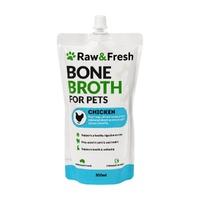Raw & Fresh Chicken Bone Broth for Pets Dogs & Cats Supplement 8 x 500ml image