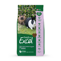 Burgess Excel Light Adult Rabbit Nuggets Pellet Food with Mint 1.5kg image